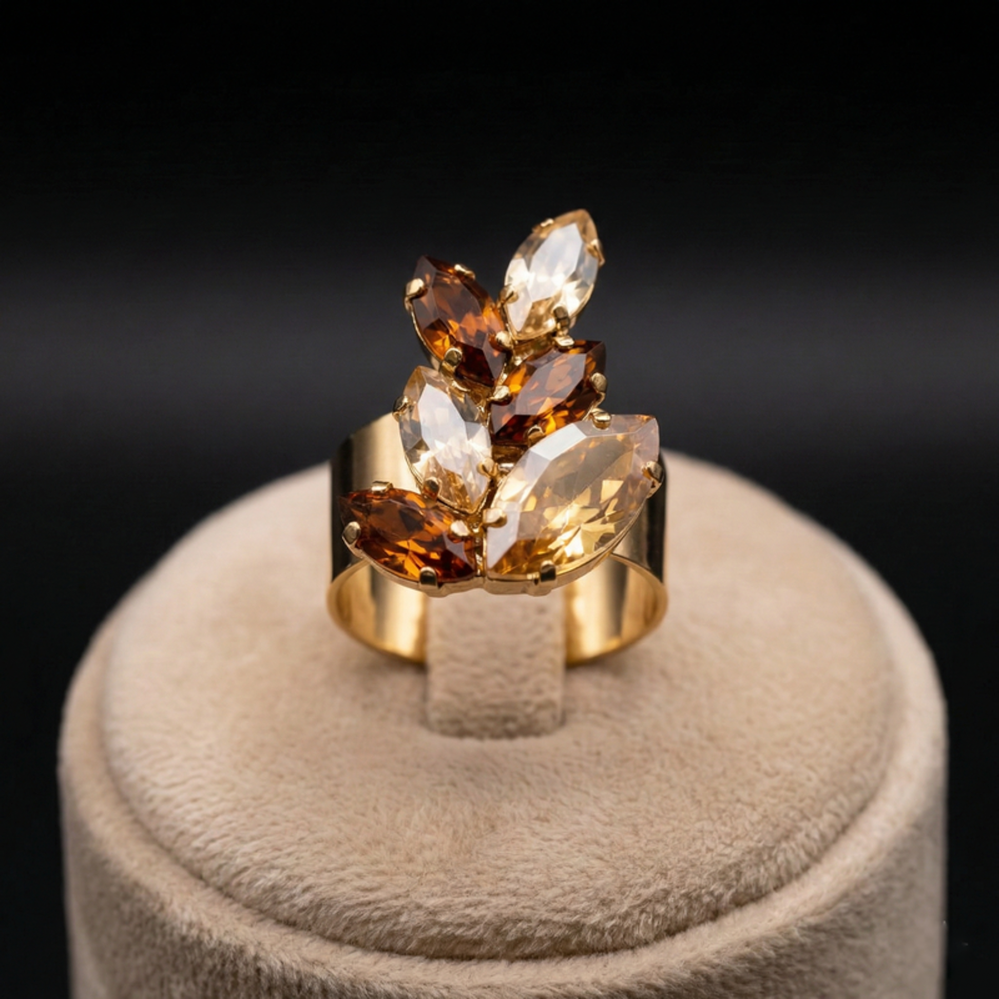 Inari anello - Oro Giallo - GOLD TOPAZIO SCURO