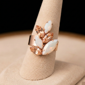 Inari_anello__ORO ROSA_BIANCO,OPALE PESCA