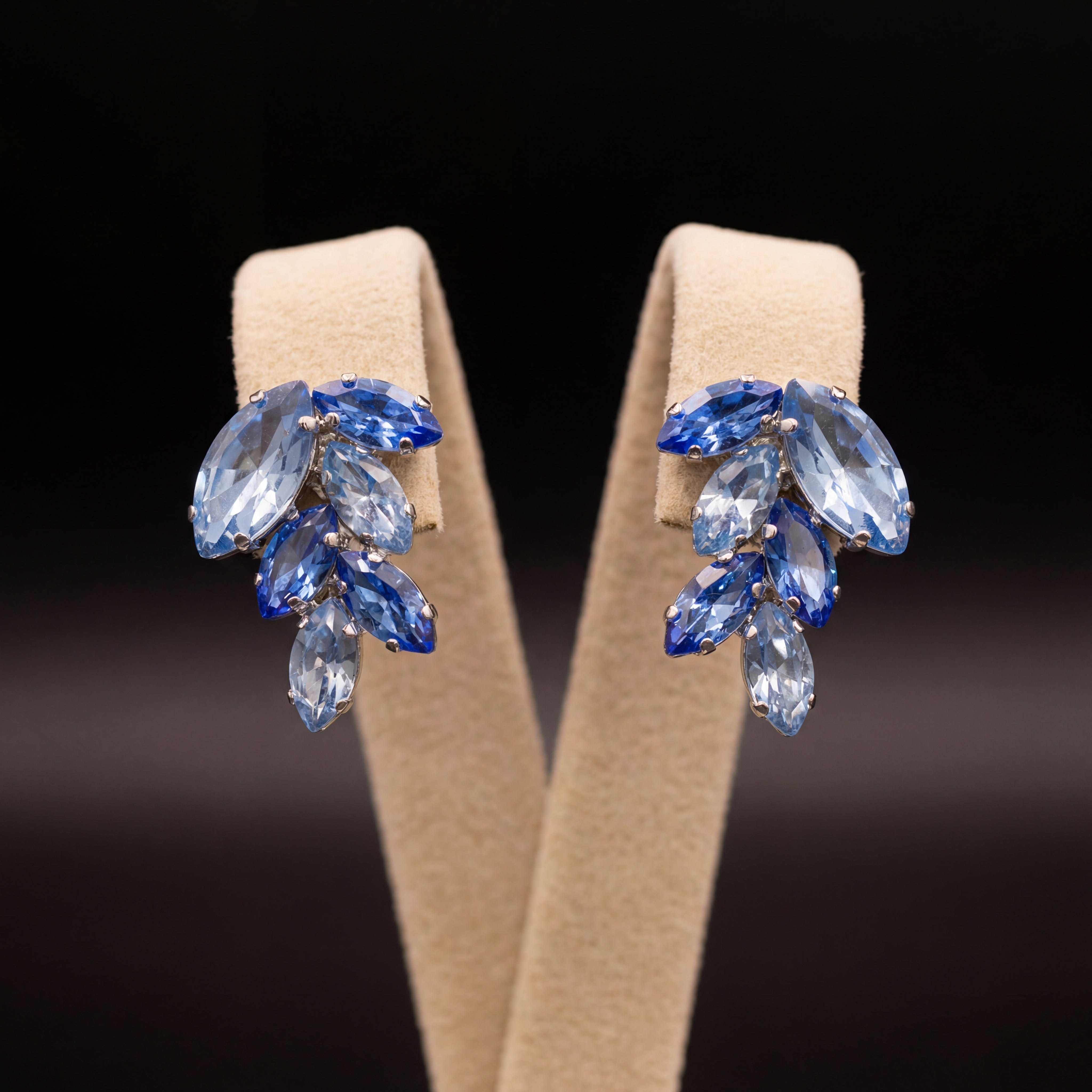 Inari orecchini - Argento - Azzurro Polvere Zaffiro