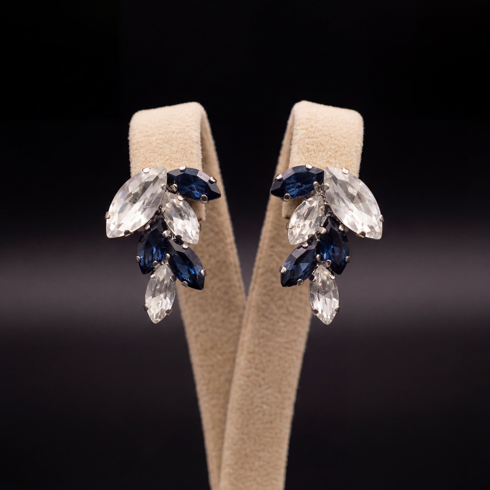 Inari orecchini - Argento - Blu Montana Crystal