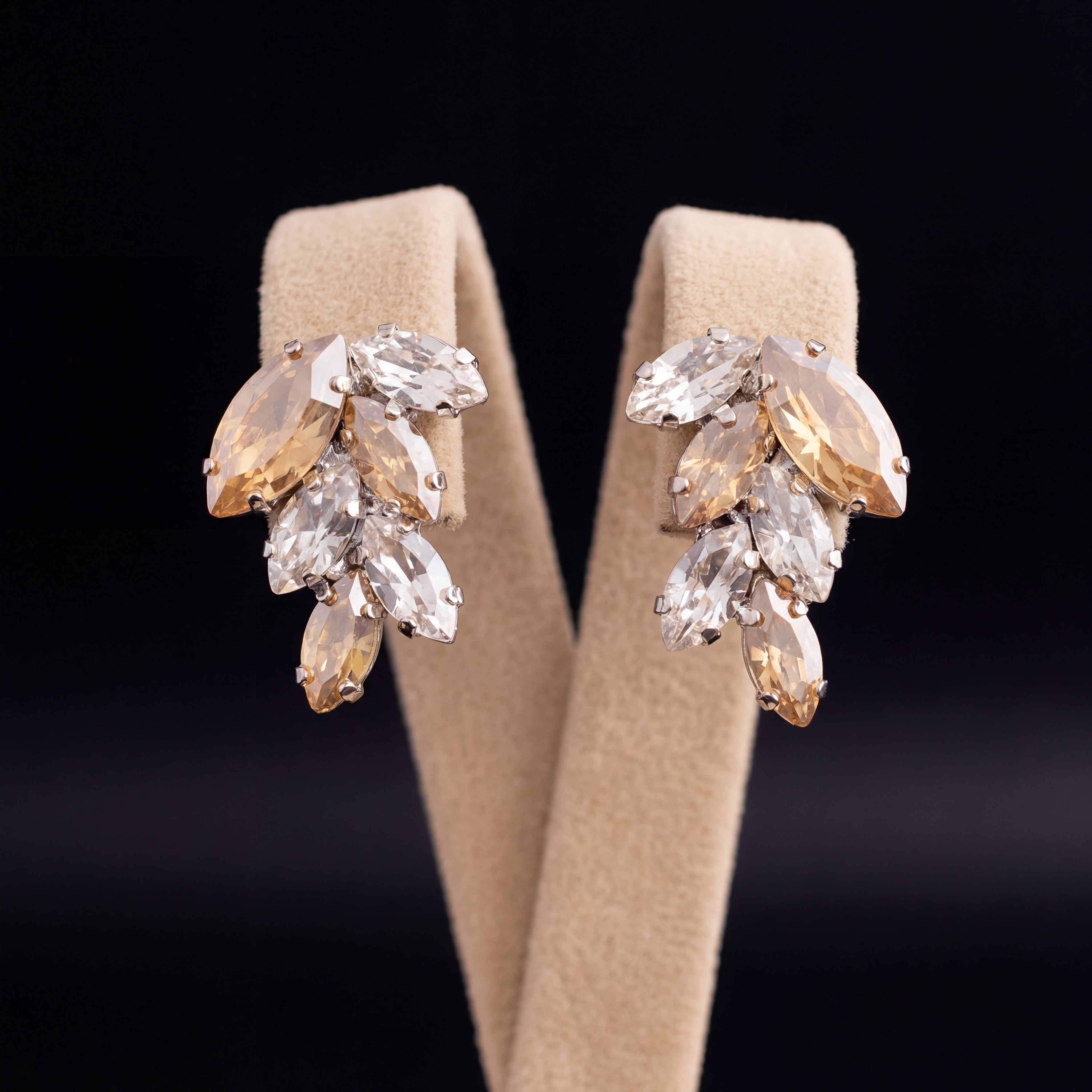 Inari orecchini - Argento - Crystal Gold