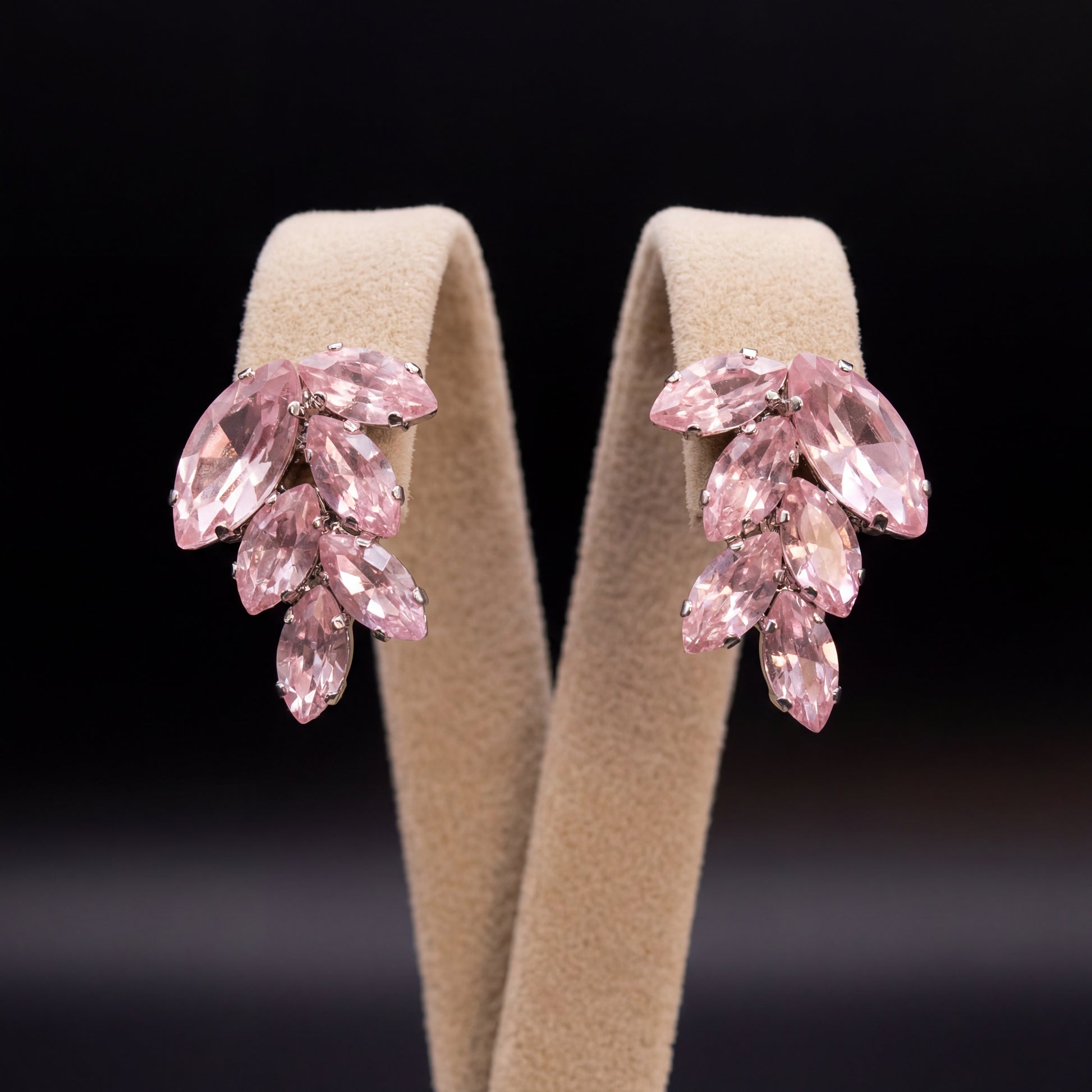 Inari orecchini - Argento - Rosa Chiaro