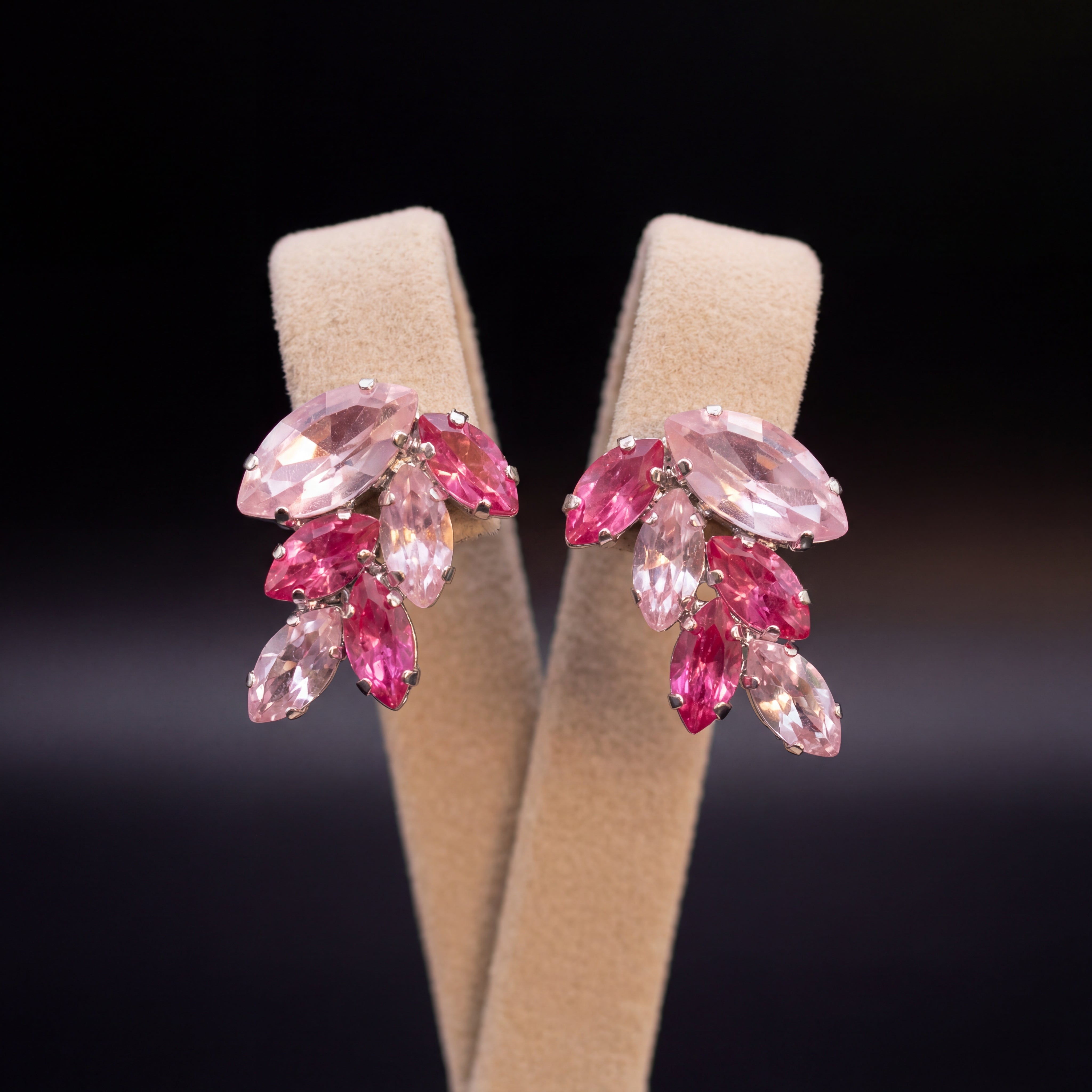Inari orecchini - Argento - Rosa Chiaro Rosa