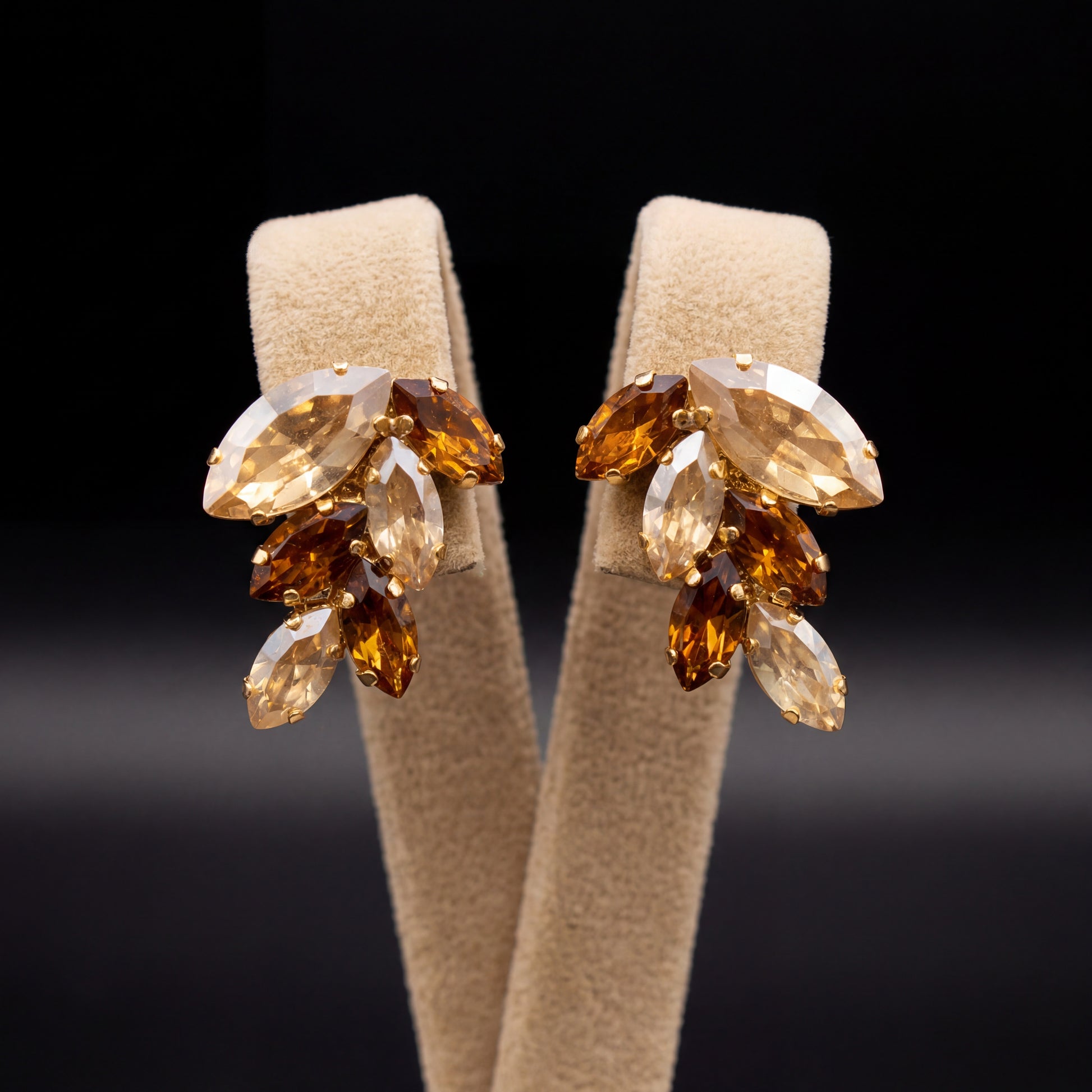 Inari orecchini - Oro Giallo - Gold Topazio Scuro