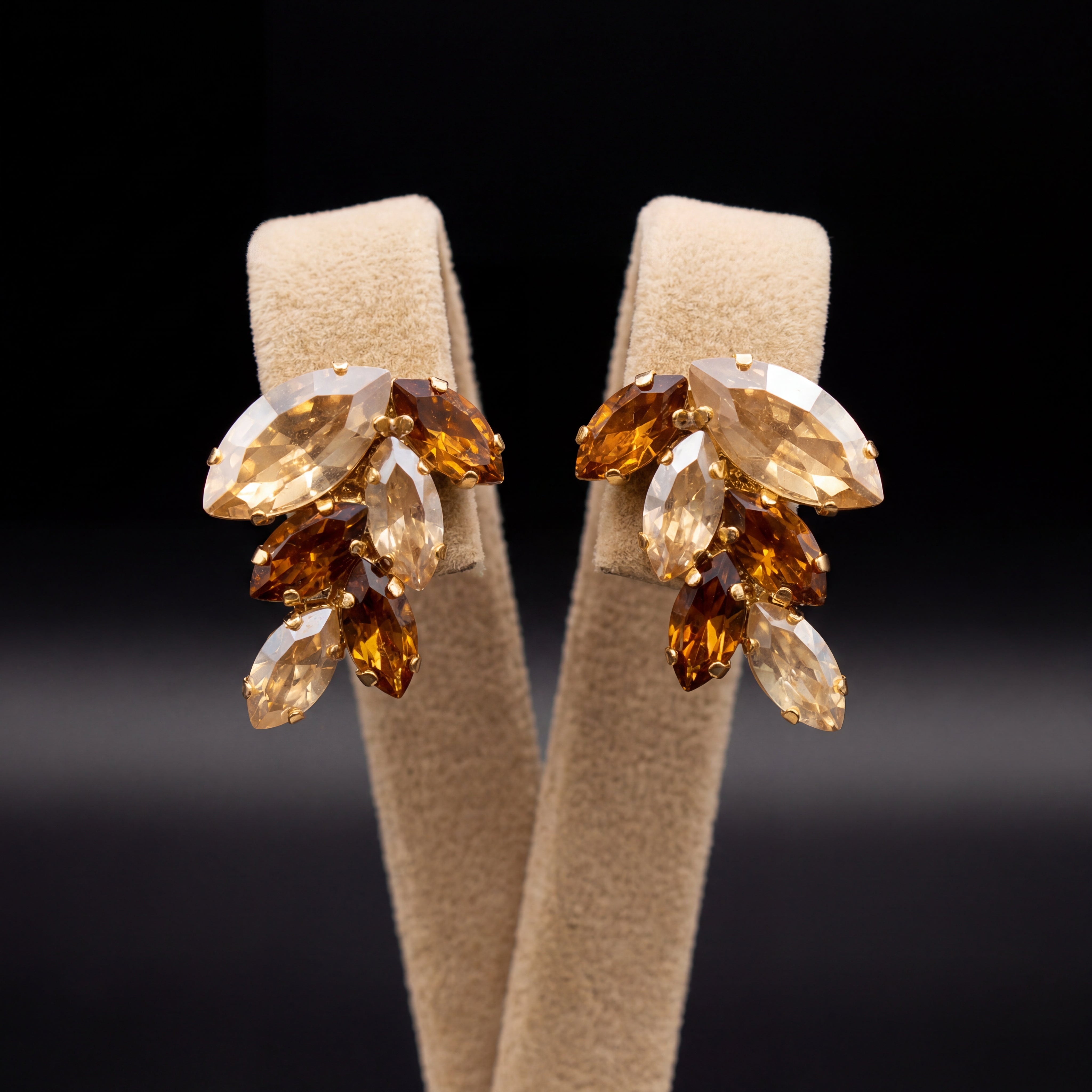 Inari orecchini - Oro Giallo - Gold Topazio Scuro