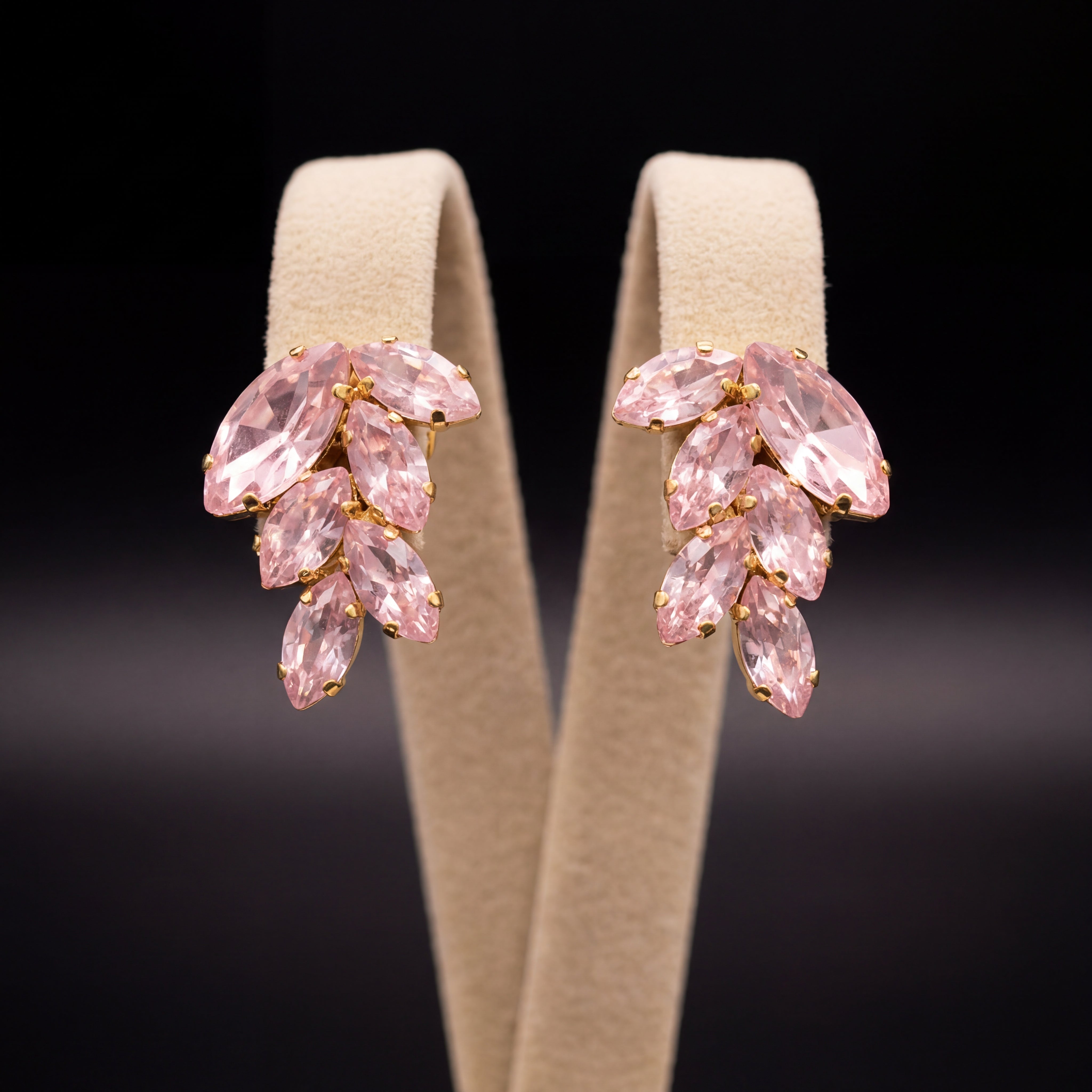 Inari orecchini - Oro Giallo - Rosa Chiaro