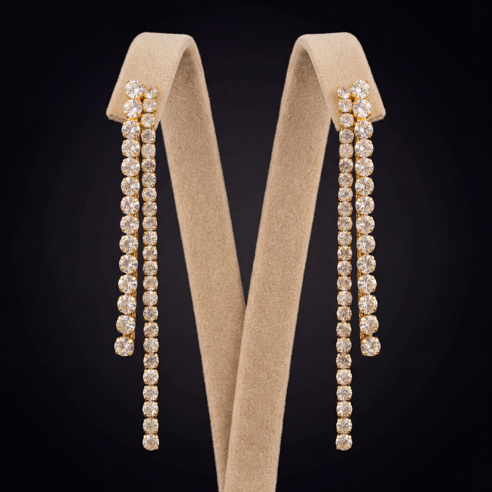 Kleos orecchini - Oro Giallo - Crystal