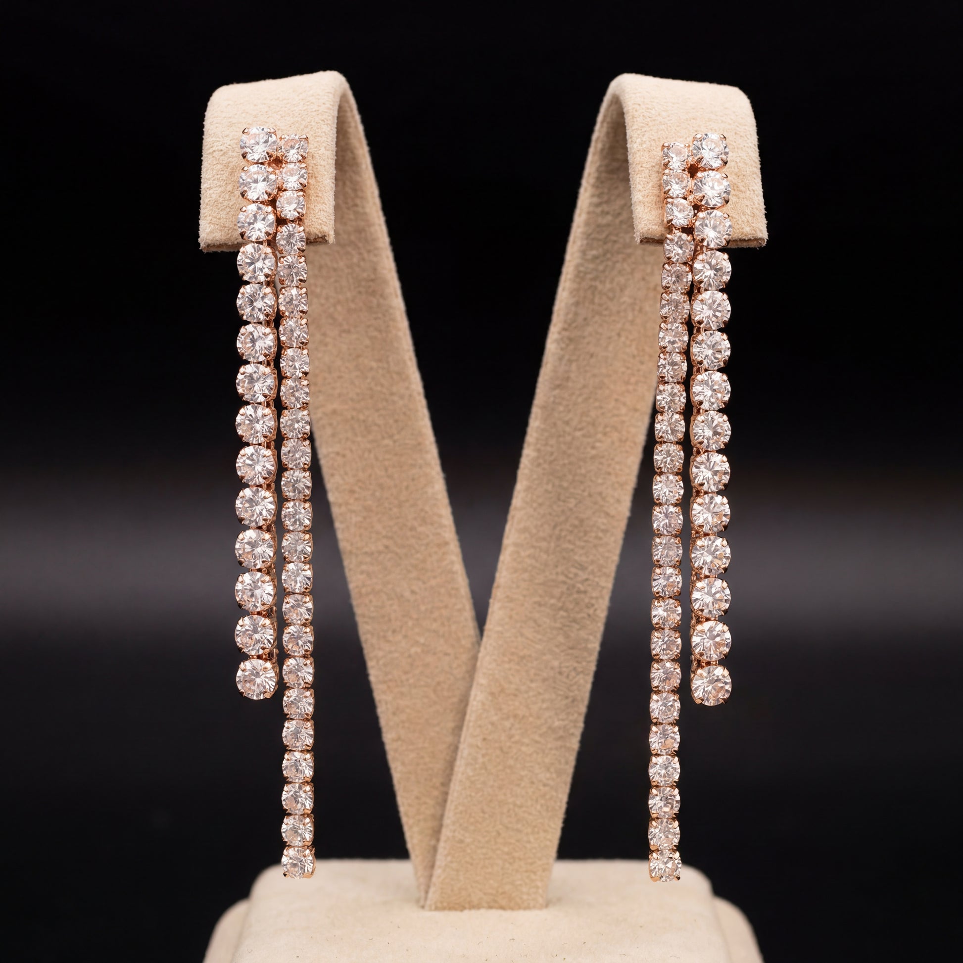 Kleos orecchini - Oro Rosa - Crystal