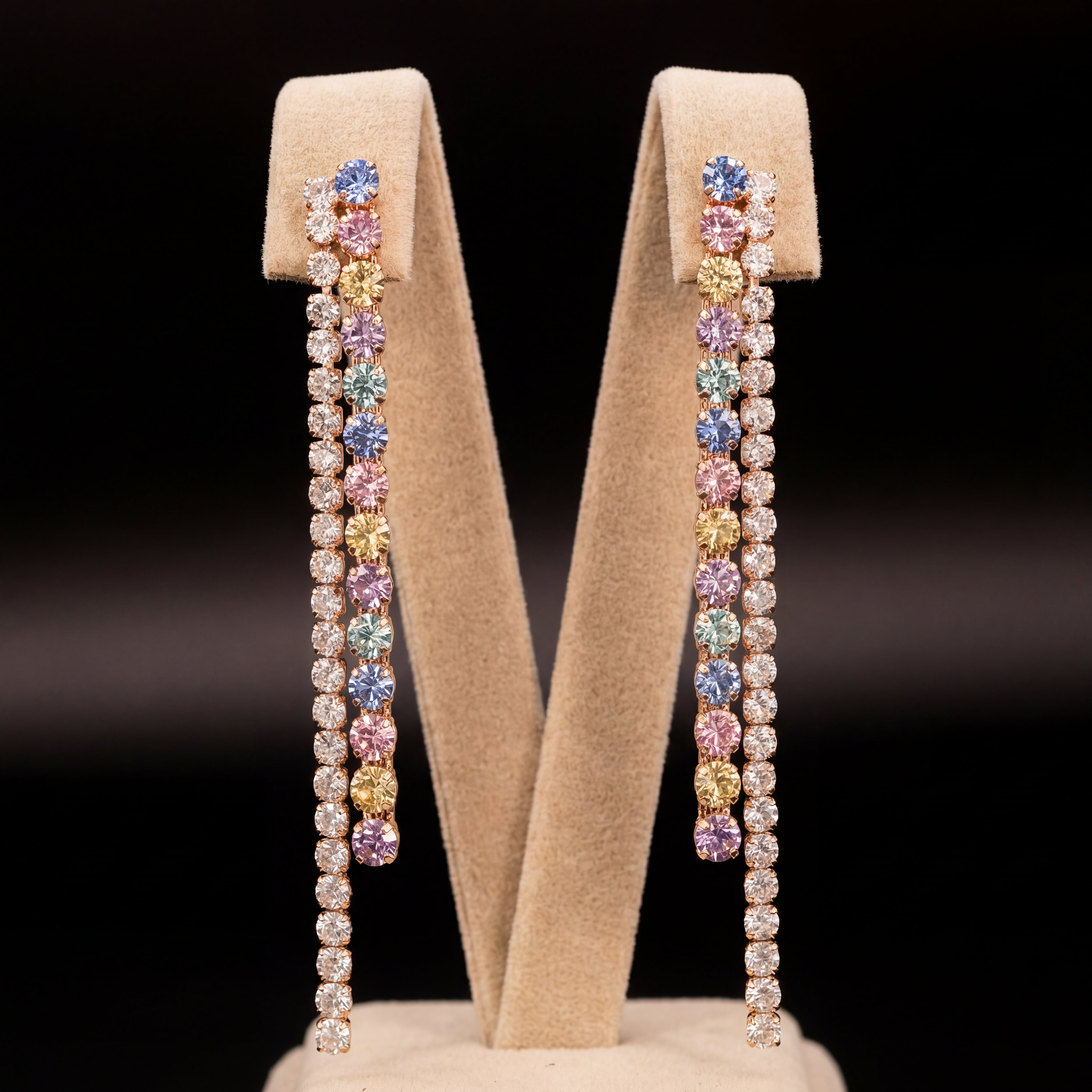 Kleos orecchini - Oro Rosa - Multicolor