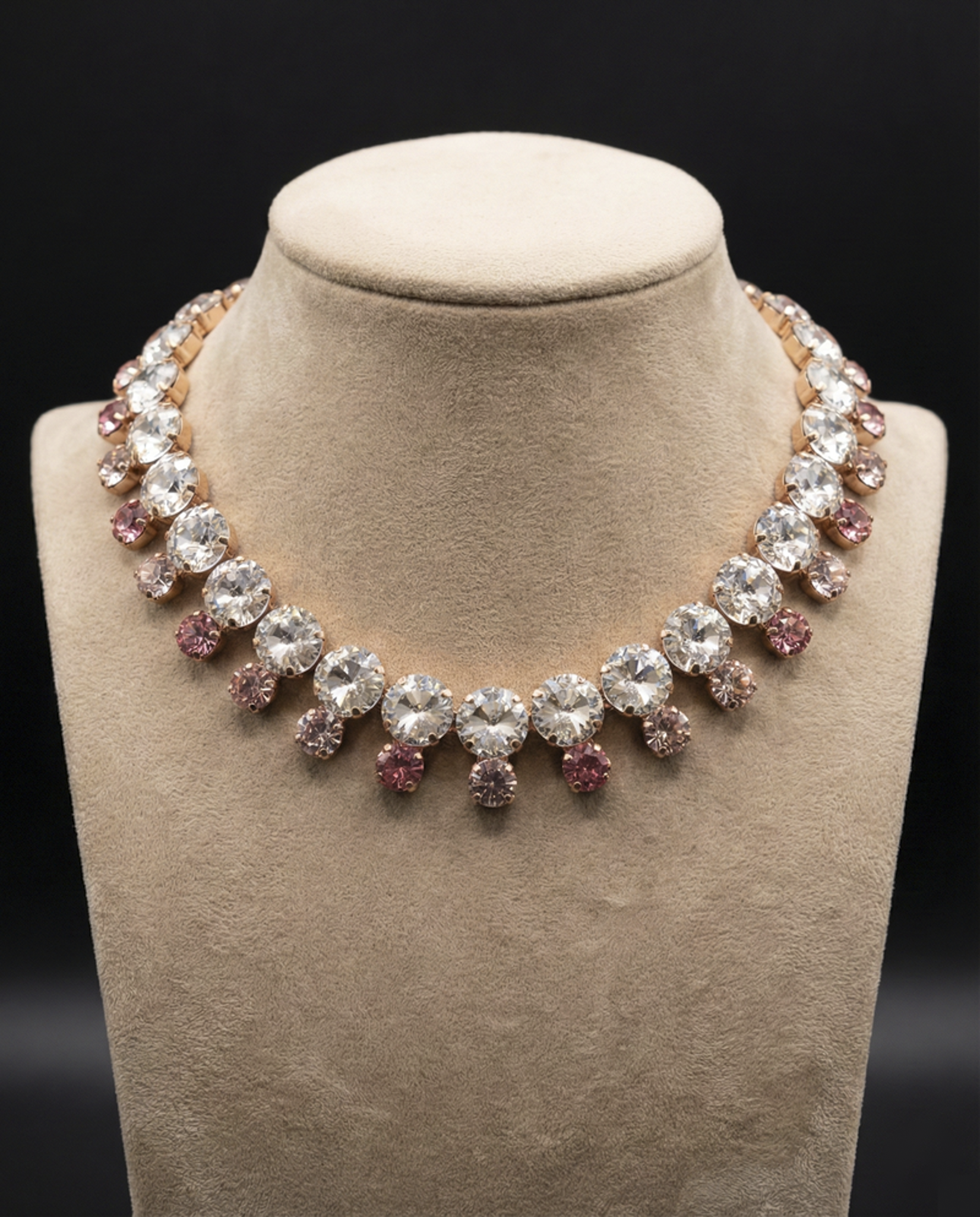 Meina collana - Oro Rosa - CRYSTAL MULTIROSA