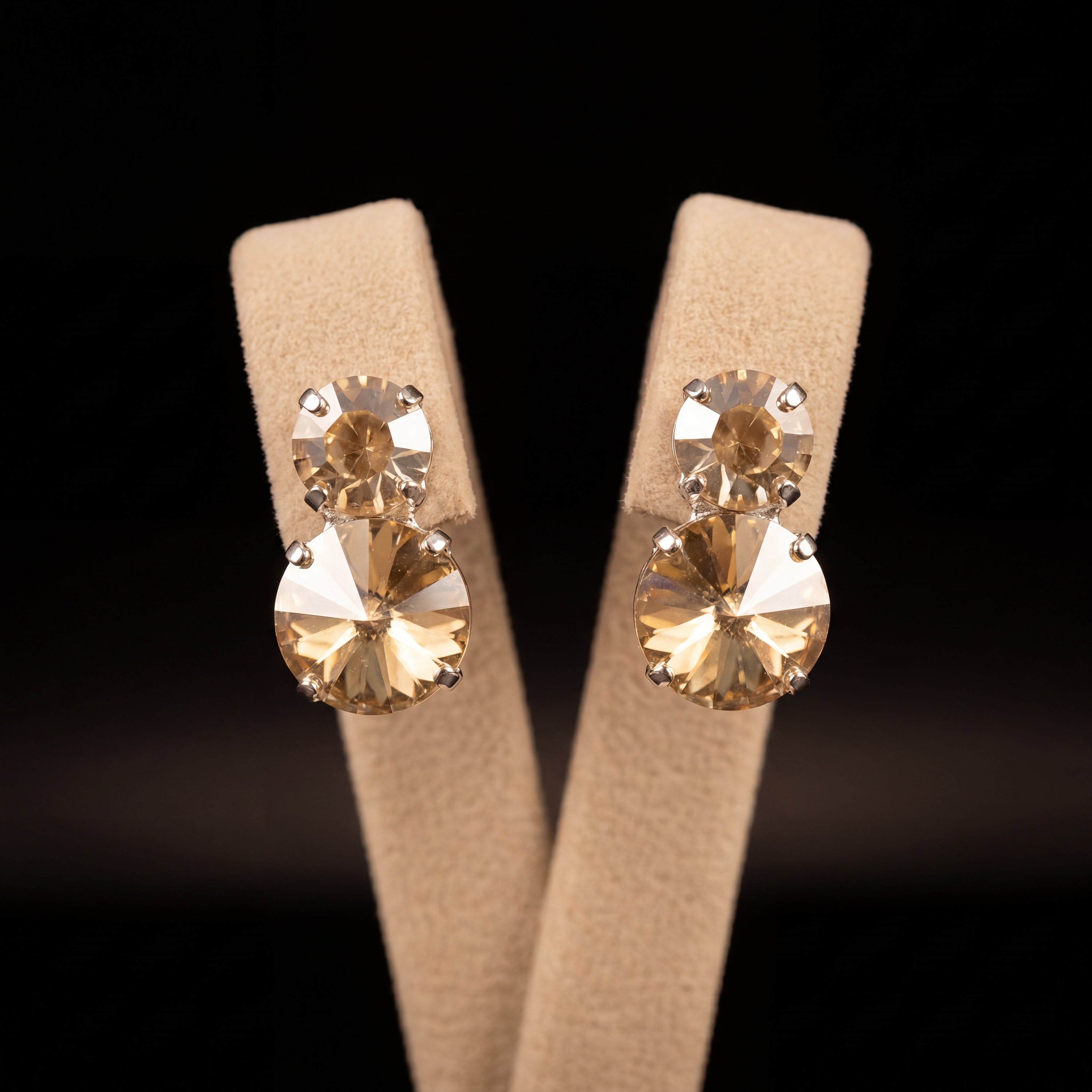 Meina orecchini - Argento - Gold Crystal