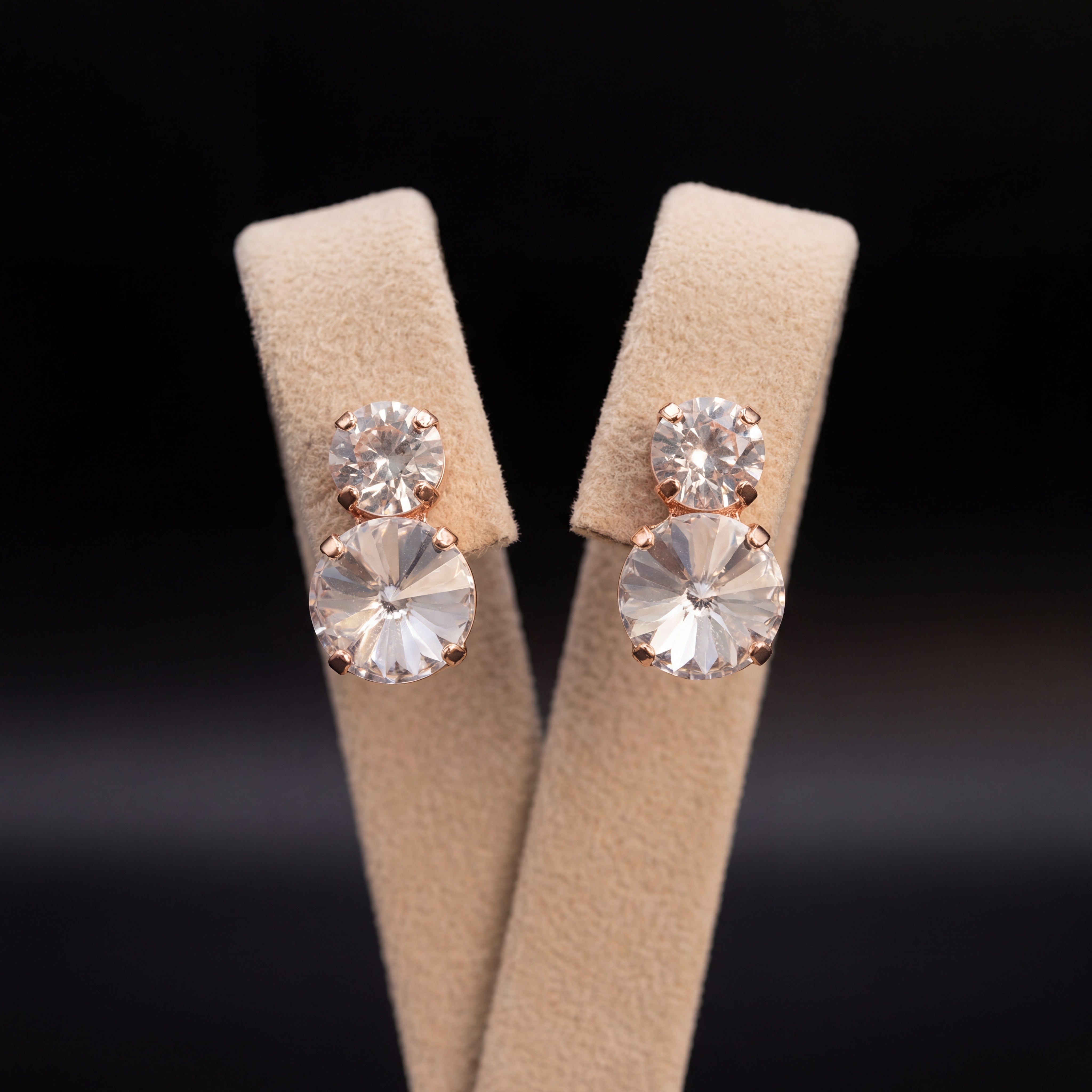 Meina orecchini - Oro Rosa - Crystal