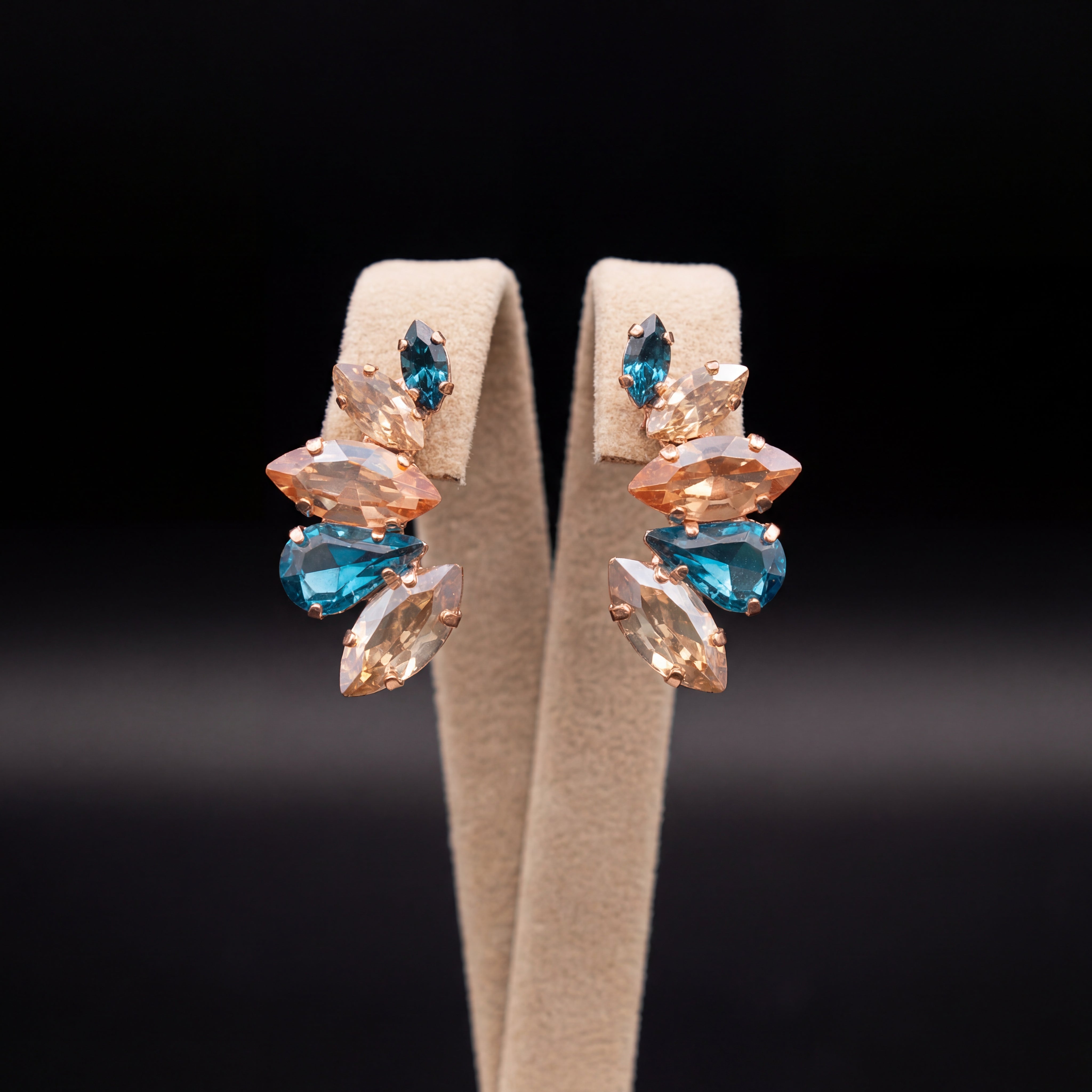 Nami orecchini - Oro Rosa - Gold Indicolite  pesca