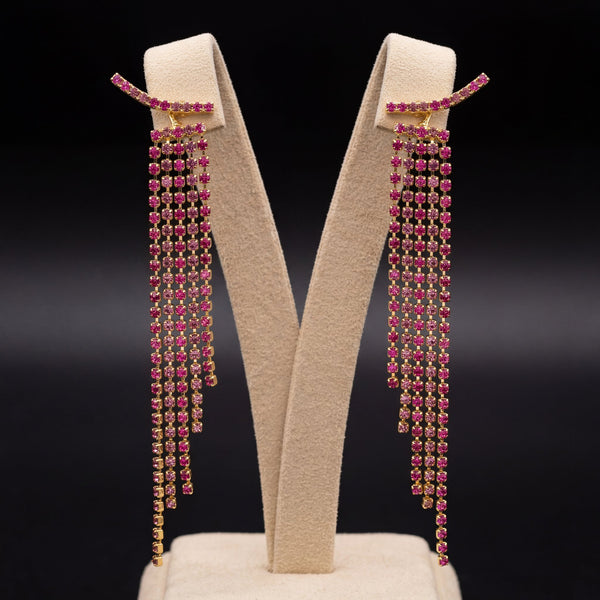 Orecchini Cascata 2 - Oro Giallo - Base