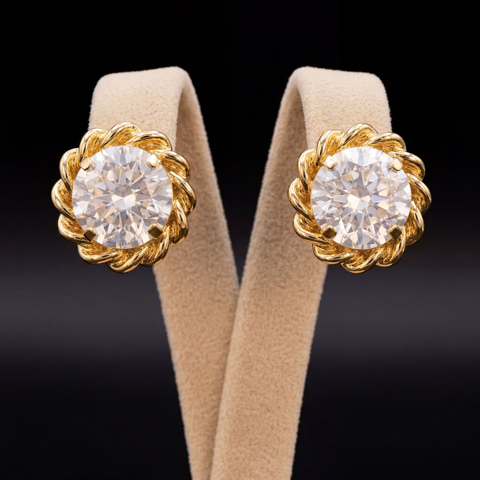Orecchini Groumette - Oro Giallo - Base argento
