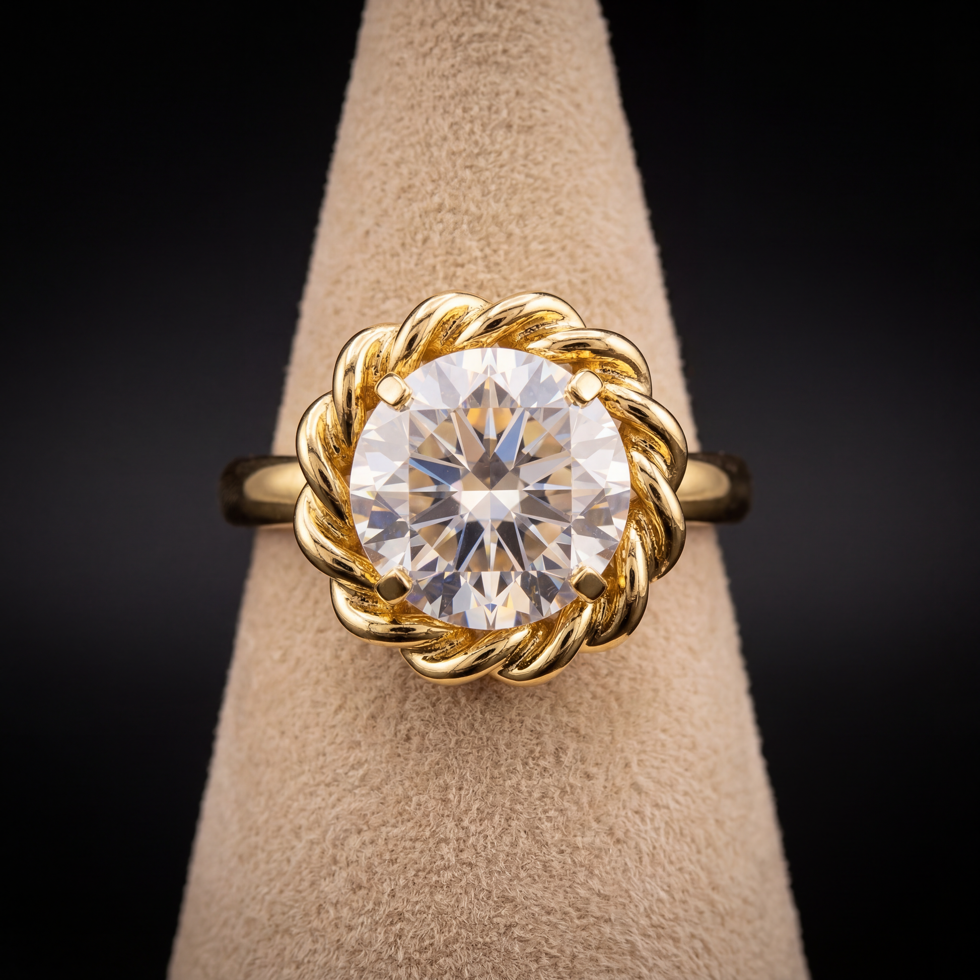 Anello groumette - Oro Giallo - Base argento
