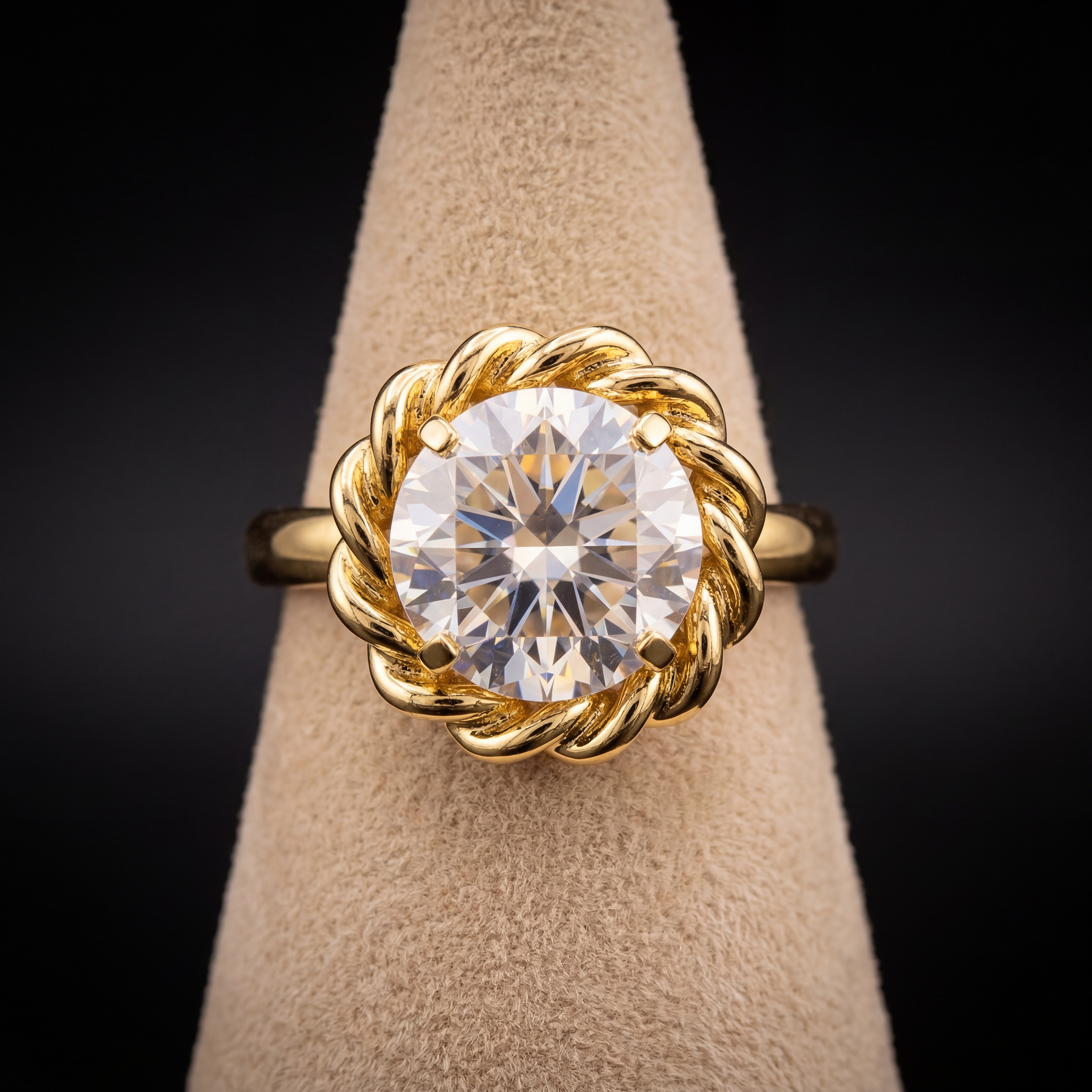 Anello groumette - Oro Giallo - Base argento