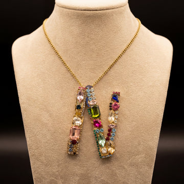 Collana lettera N - Oro Giallo - Variante 1