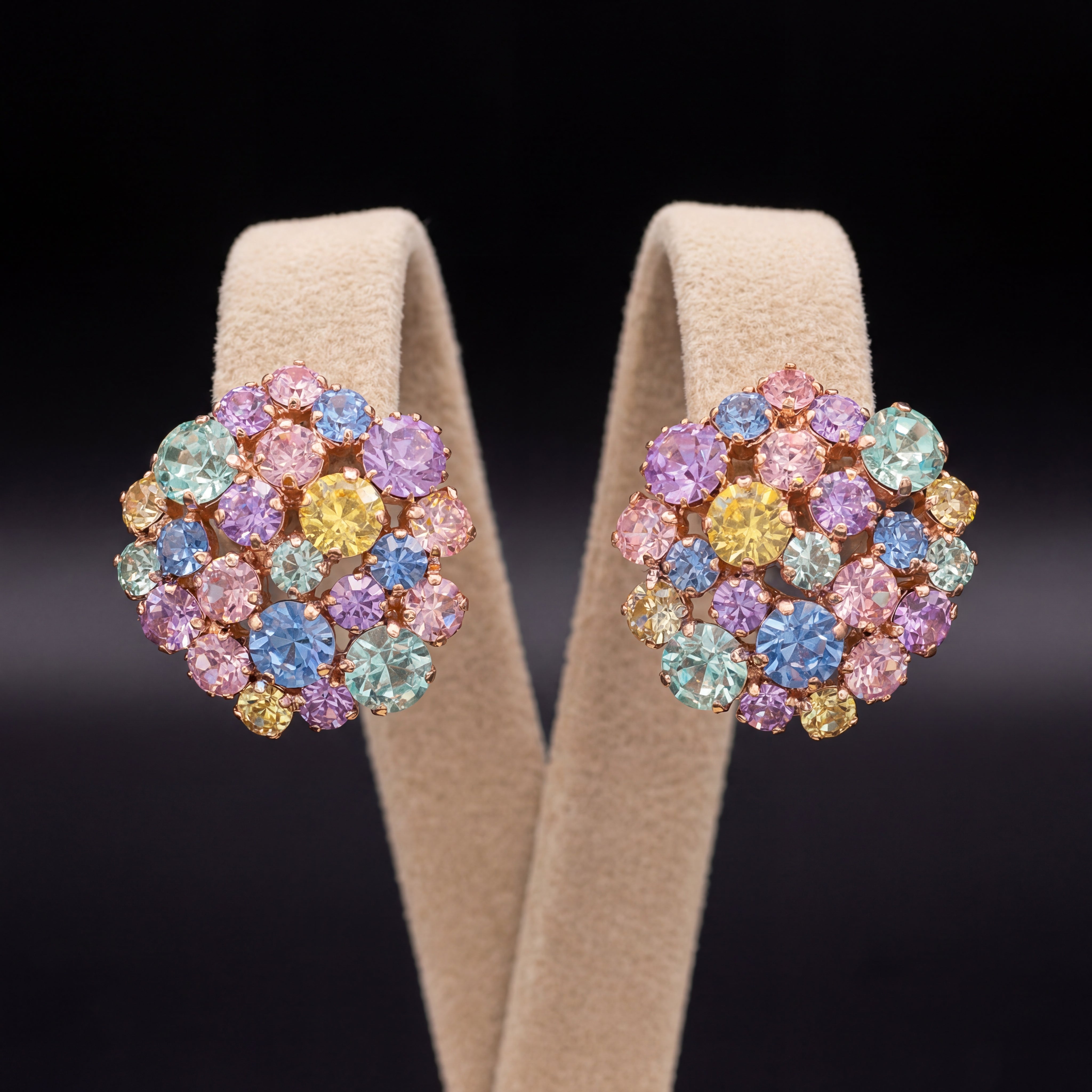Freya orecchini - Oro Rosa - Multicolor