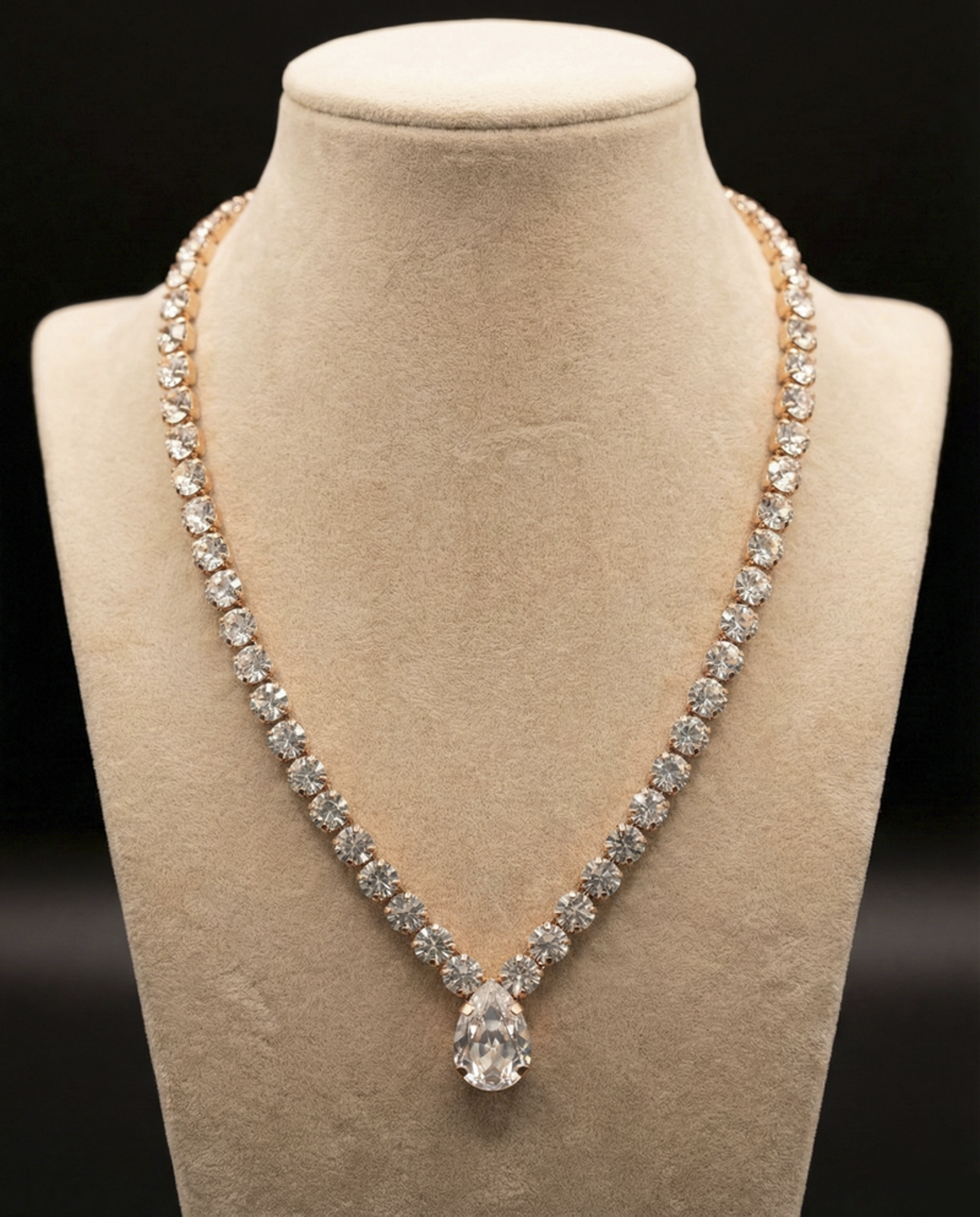 Sorina collana - Oro Rosa - CRYSTAL