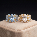 Strass anello navetta