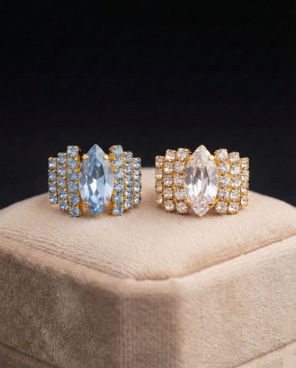 Strass anello navetta