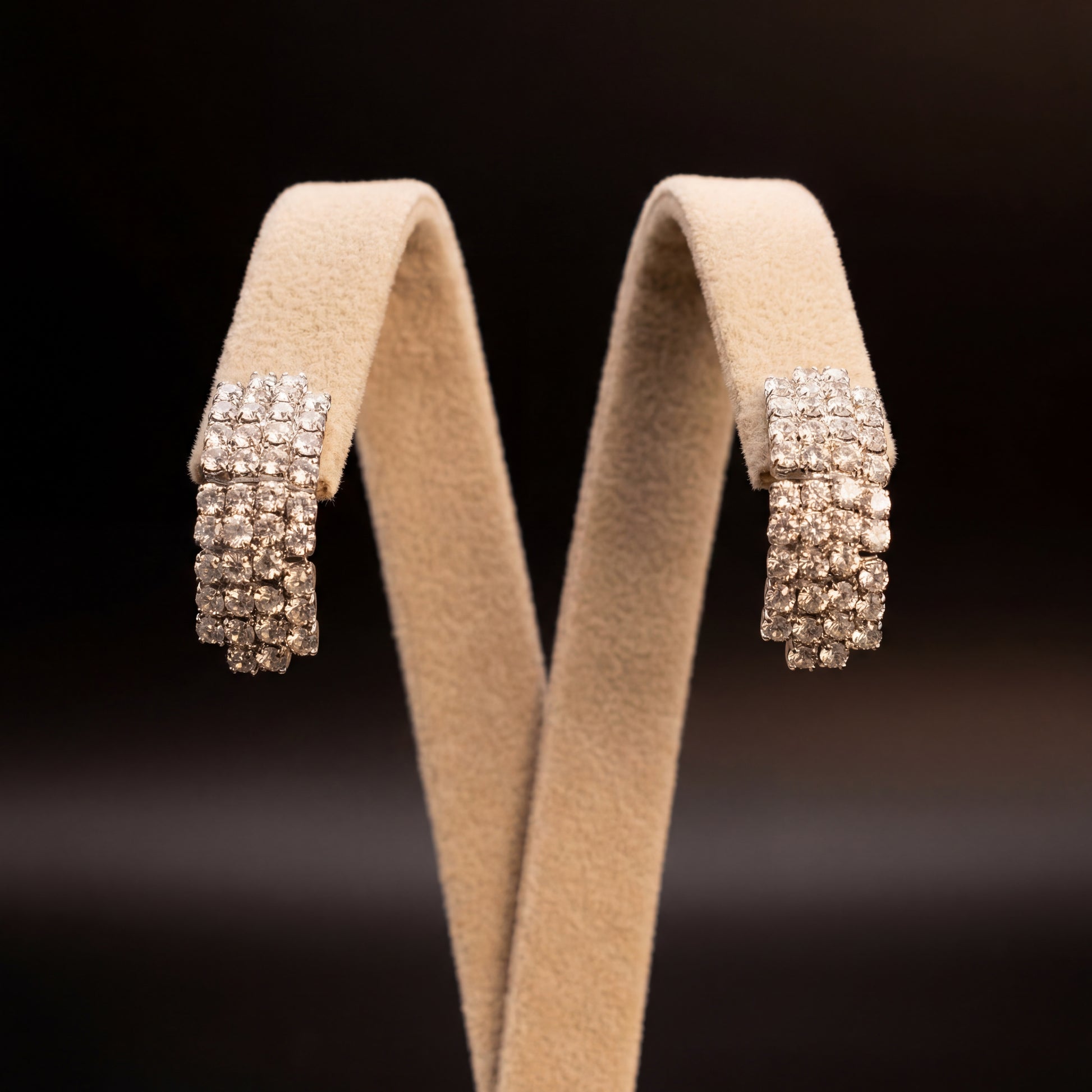 Strass orecchini - Argento - Strass orecchini   crystal
