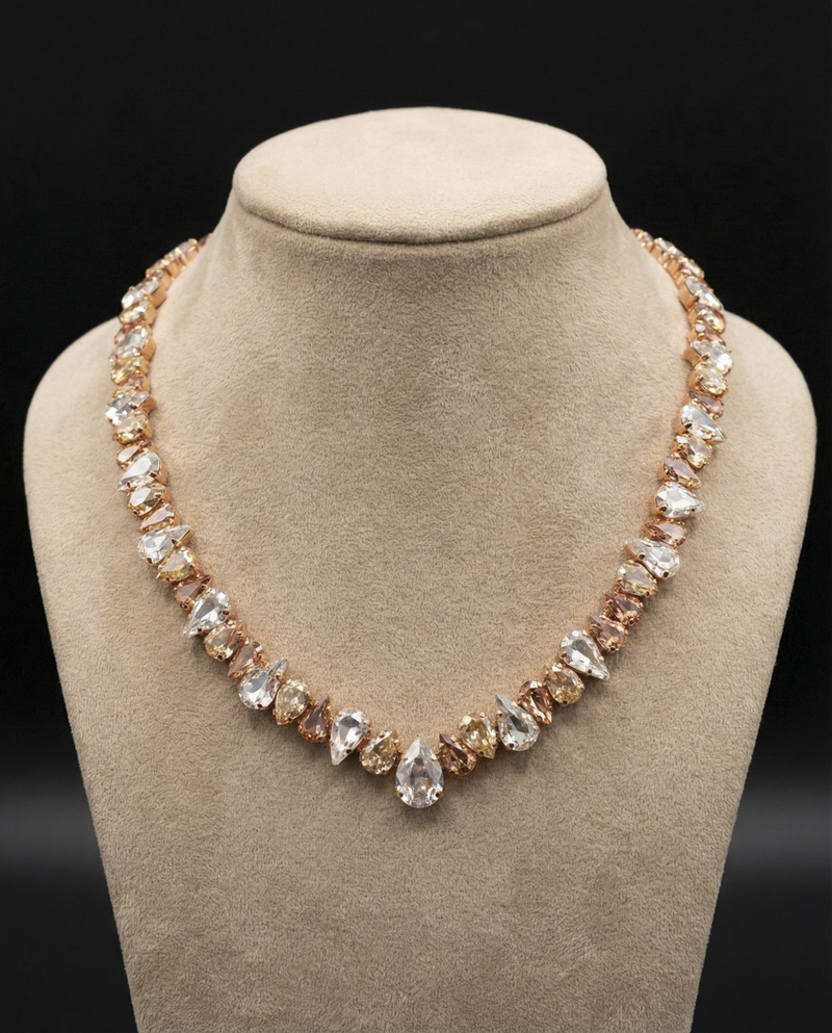 Sybel collana - Oro Rosa - CRYSTAL, GOLD, PESCA
