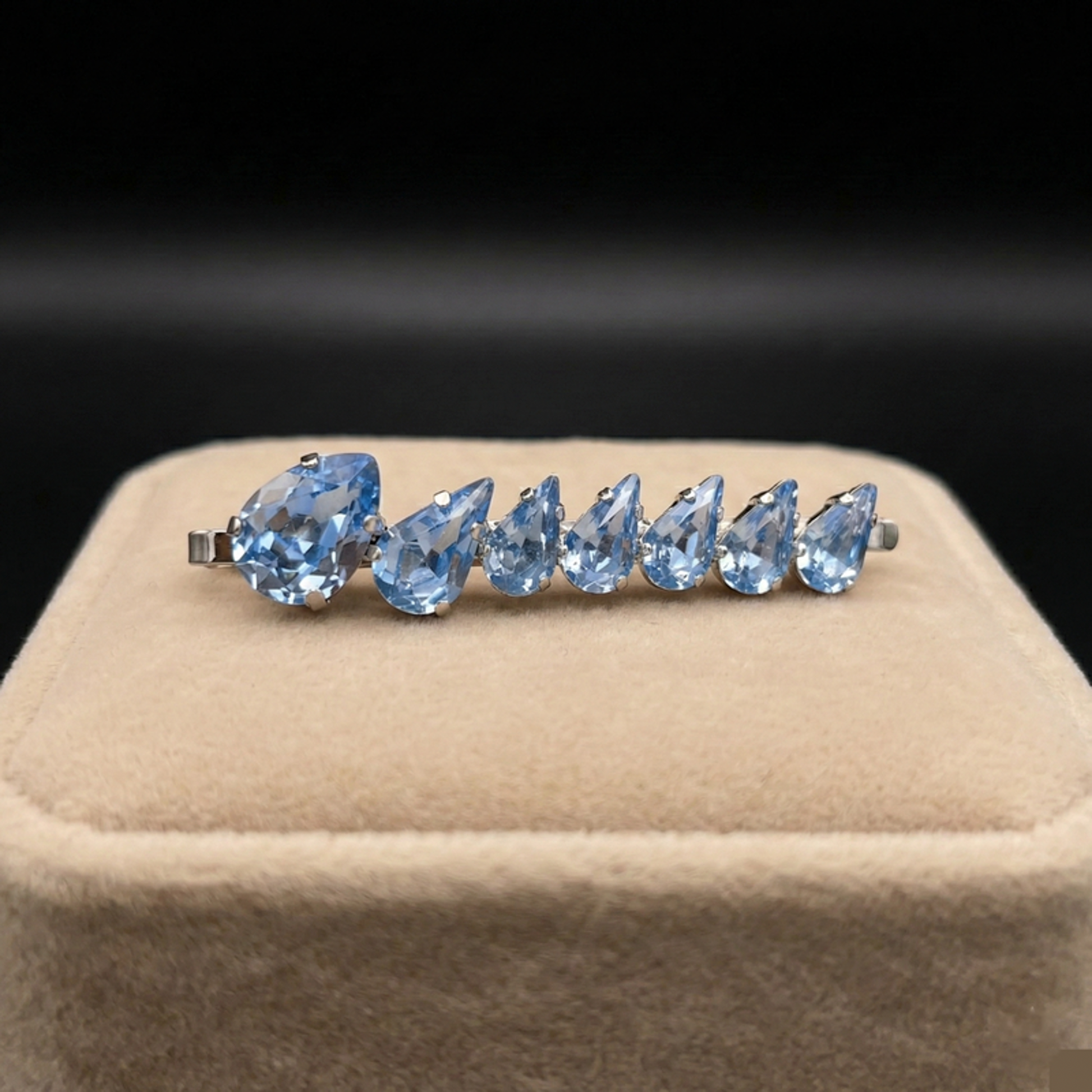 Sybel fermaglio - Silver - AZZURRO POLVERE