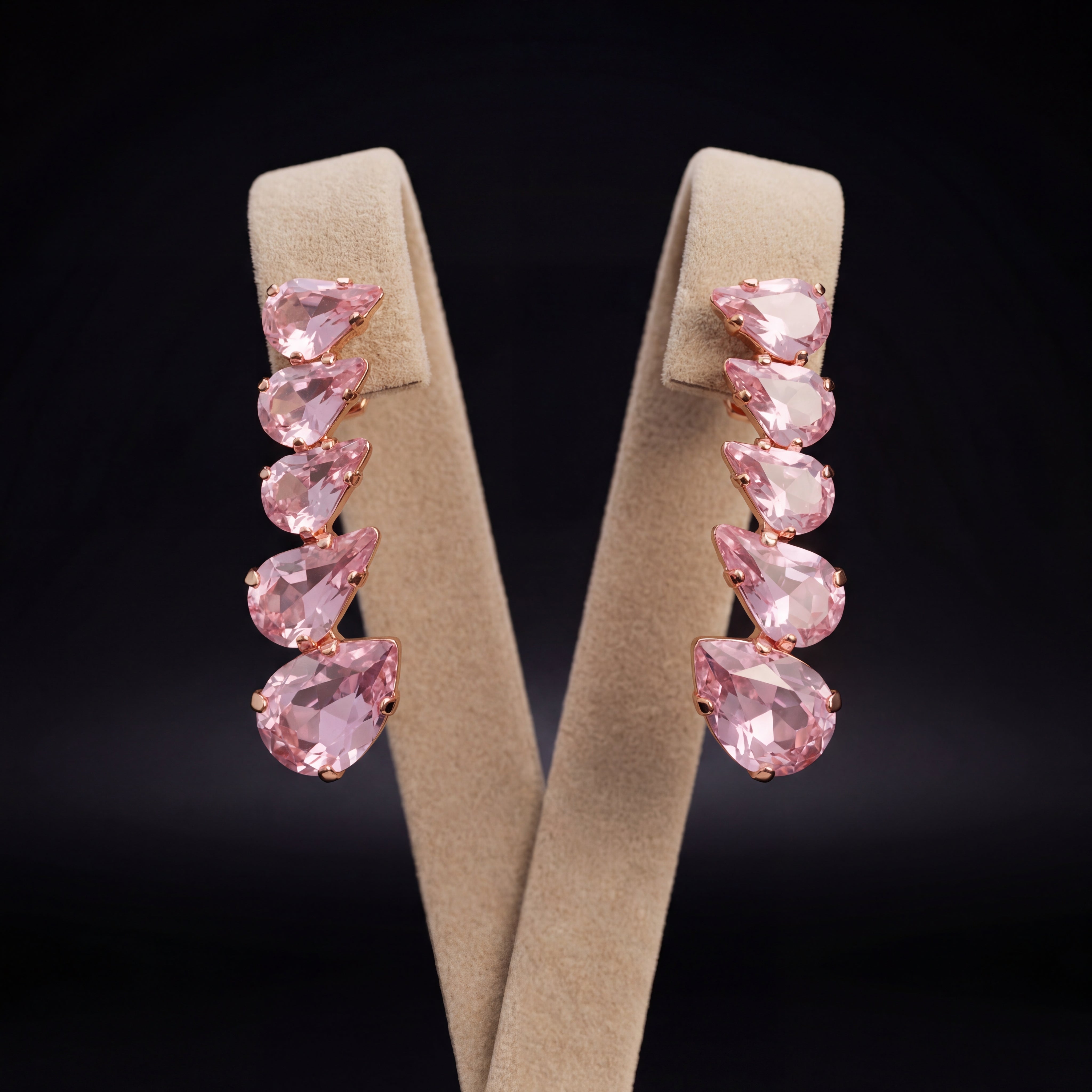Sybel orecchini - Oro Rosa - Rosa Chiaro
