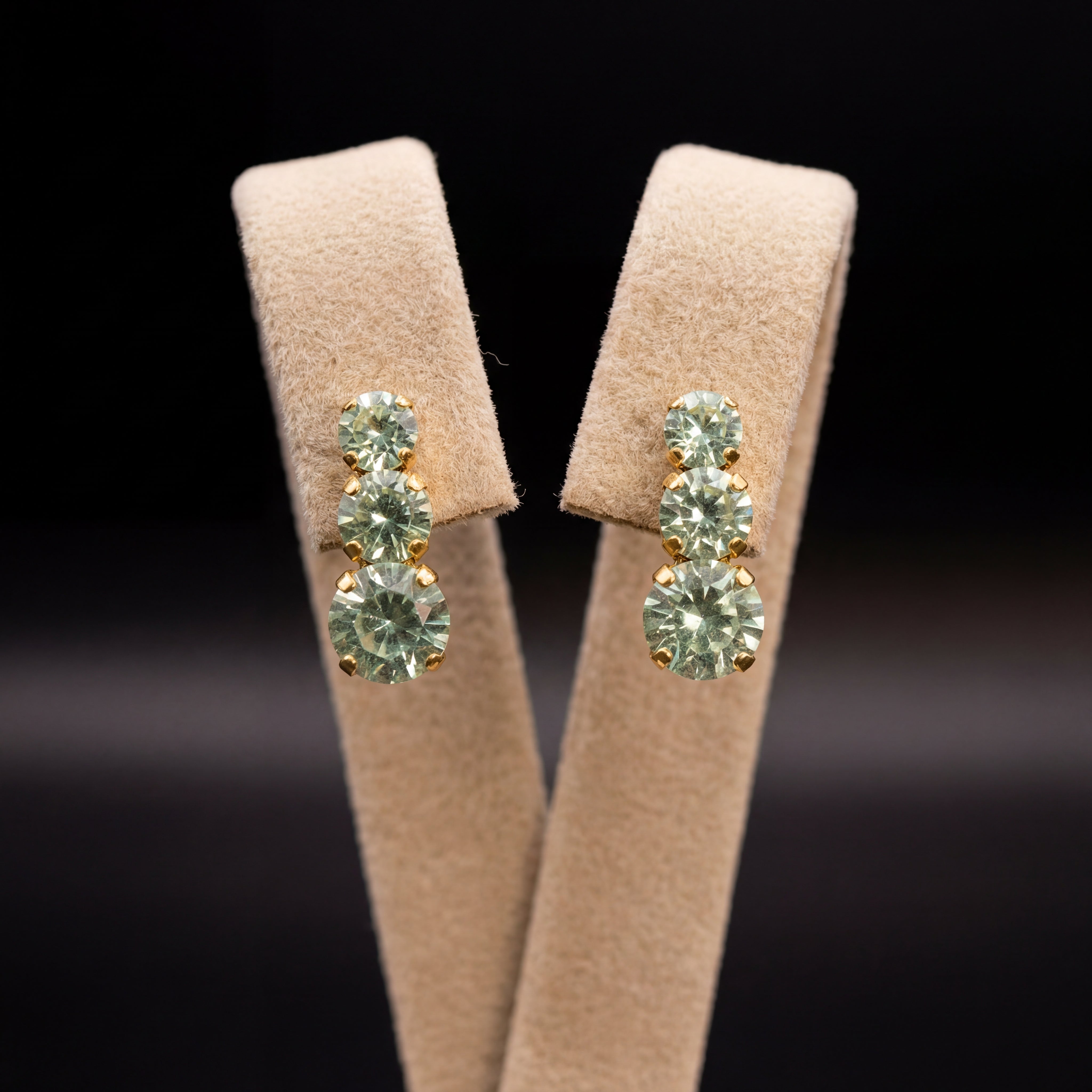 Trilogy orecchini - Oro Giallo - Crisolite